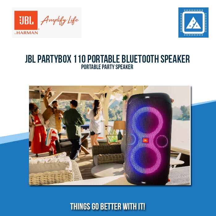 JBL PARTYBOX 110 PORTABLE BLUETOOTH SPEAKER JBL PARTYBOX 110 PORTABLE BLUETOOTH SPEAKER